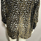 Mary Lynn O’Shea Olive Green Burnout Velvet Sheer Blouse Sz-Medium