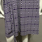 Liz Claiborne Purple Geometric Print Tie Knit Dress Sz-Small