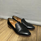 Madewell Black Leather Pointy Toe Flat Loafers Sz-10