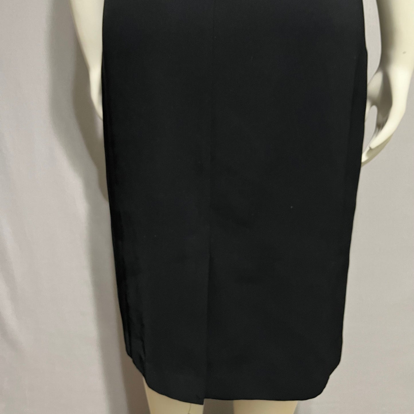 Casual Corner Black Silk Blend Shift Pencil Style Dress Sz-12