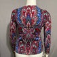 Talbots Women’s Cardigan 100% Merino Wool Paisley Print Sz-Medium