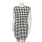Vintage Houndstooth Tweed Houndstooth Print Dress Sz-10/12 (Large)