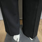 Gucci Black Flat Front Career Gold Buckle Trouser Pant Sz-48 (Large)