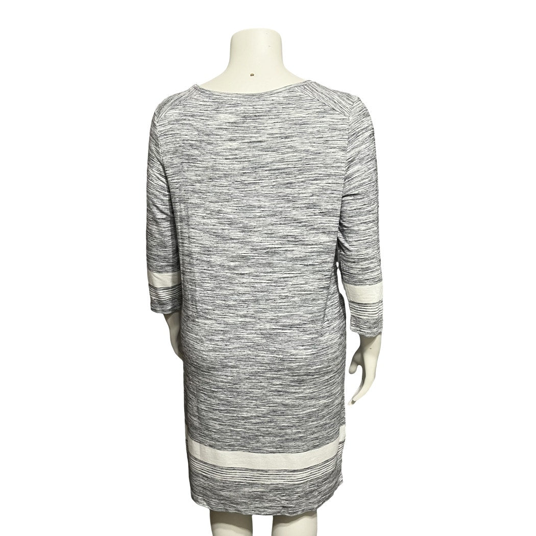 Hilary Radley Comfy Long Sleeve Sweater Marled Dress Sz-XL