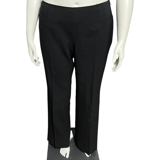 Gucci Black Flat Front Career Gold Buckle Trouser Pant Sz-48 (Large)