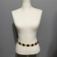 Vintage Gold & Black Chain Link Belt Sz-Large