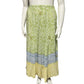 Newport News Green Color-block With Sequins Boho Maxi Skirt Sz-Medium