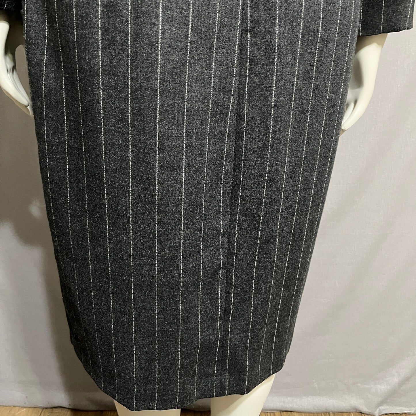 Vintage Women’s Pinstriped Wool Duster Jacket/ Dress Career Sz-12