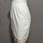 IIF Vintage White Pencil With Gold Beaded Hem Skirt Sz-14