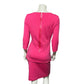 St. John Pink 2 Pc Peplum Knit Skirt Set Sz-2/4 or Small