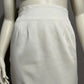 IIF Vintage White Pencil With Gold Beaded Hem Skirt Sz-14