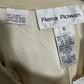 Rena Rowan Crème Silk Blend Embroidered Hem Trouser Pants Sz-6