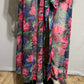 Vintage Georgette Trabolsi Floral Pink Purple Sheer Robe Sz-Small/Medium