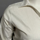 Eddie Bauer Striped Women’s Button Front Shirt 3/4 Sleeve Tan White Sz-XL