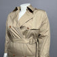 Misty Harbor Cotton Blend Double Breasted Tan Trench Jacket Sz-14 Petite