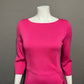 St. John Pink 2 Pc Peplum Knit Skirt Set Sz-2/4 or Small