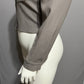 Vintage Georgiou Studio 100% Wool Taupe Cropped 3 Button Blazer Sz-14-XL