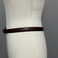 Banana Republic Genuine Brown Italian Leather Skinny Belt Sz-Medium