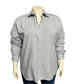 Alan Flusser Men’s XL Window Pane Button Up Blue Green Long Sleeve