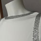 Worth White With Silver Metallic Sleeveless Dressy Shell Top Sz-2