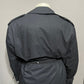 London Fog Dark Navy Double Breasted Unisex Trench Coat Sz-40 R Lg/XL