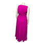 Badgley Mischka Women’s Special Occasion 100% Silk Fushia Pink Dress Sz-8