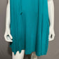 Mittoshop Turquoise Knit Ruffle Collar Casual Vacation Dress Sz-Small