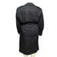 London Fog Dark Navy Double Breasted Unisex Trench Coat Sz-40 R Lg/XL