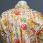 Coldwater Creek Peach Floral Cotton Lightweight Blazer Sz-XL