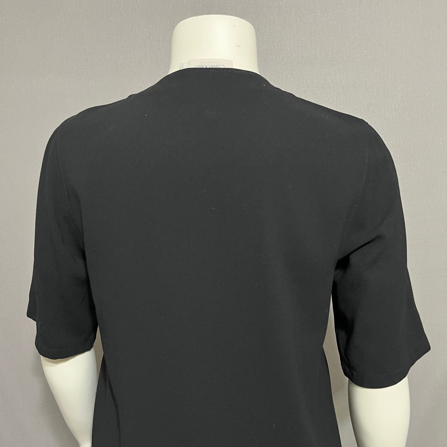 Calvin Klein Women’s Black Shift Dress 100% Wool Career Sz-Medium/Lg