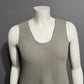 Eileen Fisher Ecru Silk Tank Camisole Sleeveless Top Sz-Large