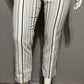 Worthington Black Striped Cotton Blend Capri Pants Sz-16