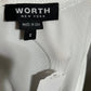 Worth White With Silver Metallic Sleeveless Dressy Shell Top Sz-2