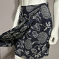 Evan Picone 100% Silk Navy White Floral Wrap Skirt Sz-10