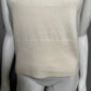 Talbots Cream 100% Cashmere Short Sleeve Lightweight Sweater Sz-Small Petite