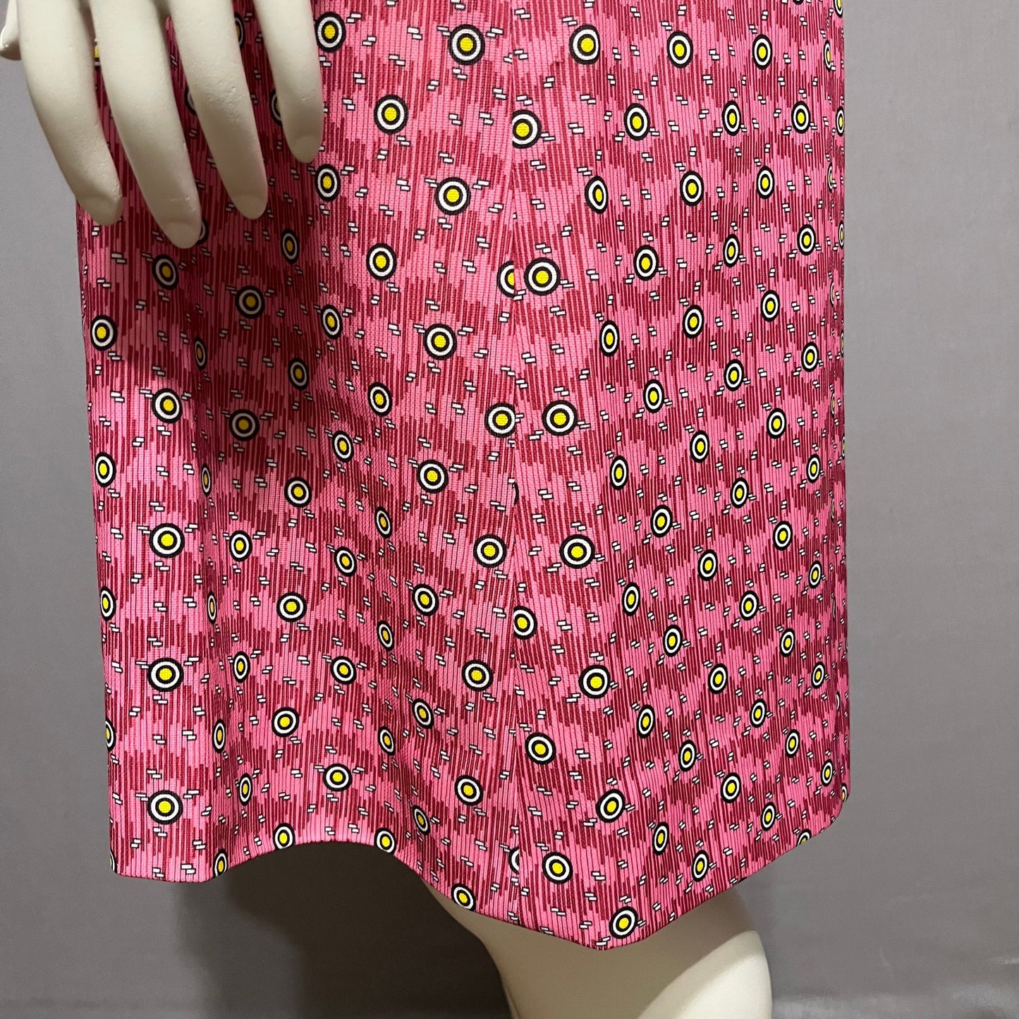 Vintage Pink Short Sleeve Knit Artsy Fit & Flare Dress Sz-1X