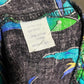 Neiman Marcus Vintage Parrot Artsy Print Cotton Dress Sz-Large