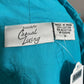 Casual Living Turquoise 100% Cotton Artsy Textured Lightweight Jacket Sz-1X