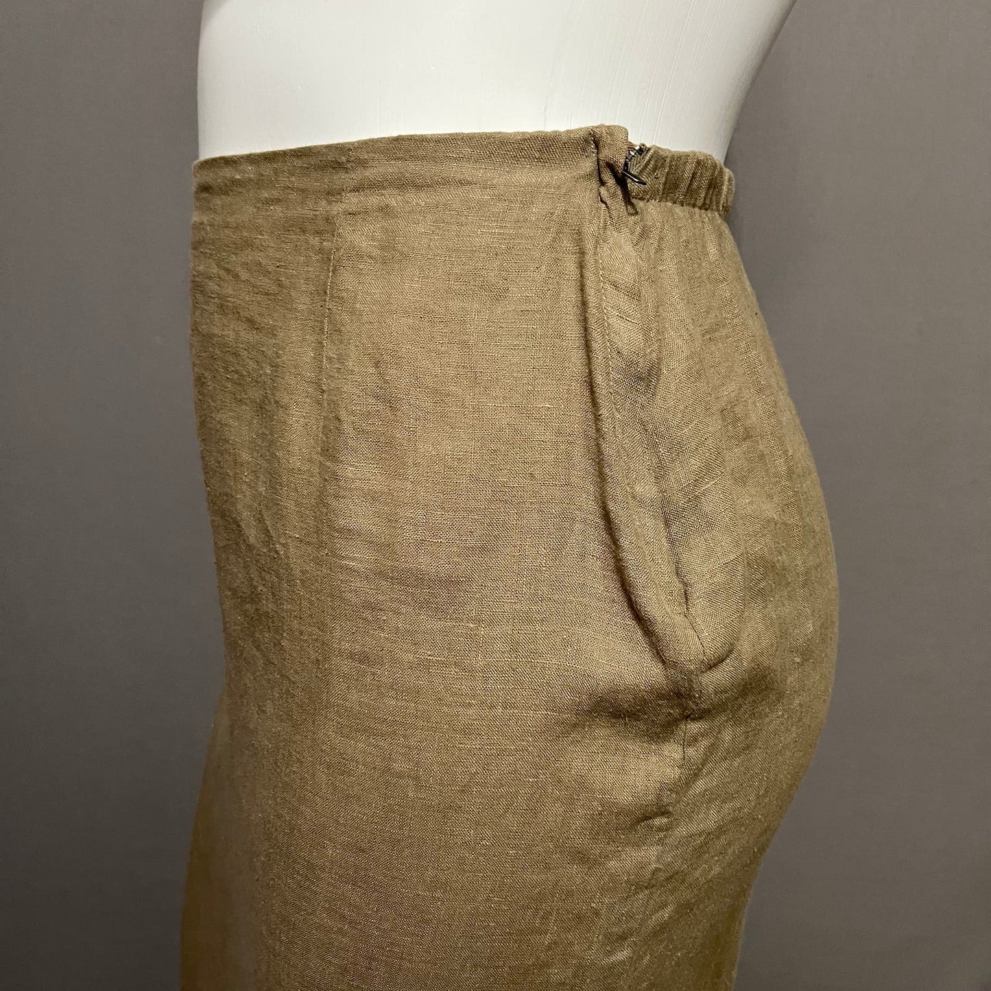 Chico’s Design 100% Linen Maxi With Split Skirt Sz-XL/1X or 3