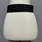 Talbots Black Evening Beaded Wide Velcro Wrap Belt Sz-Medium