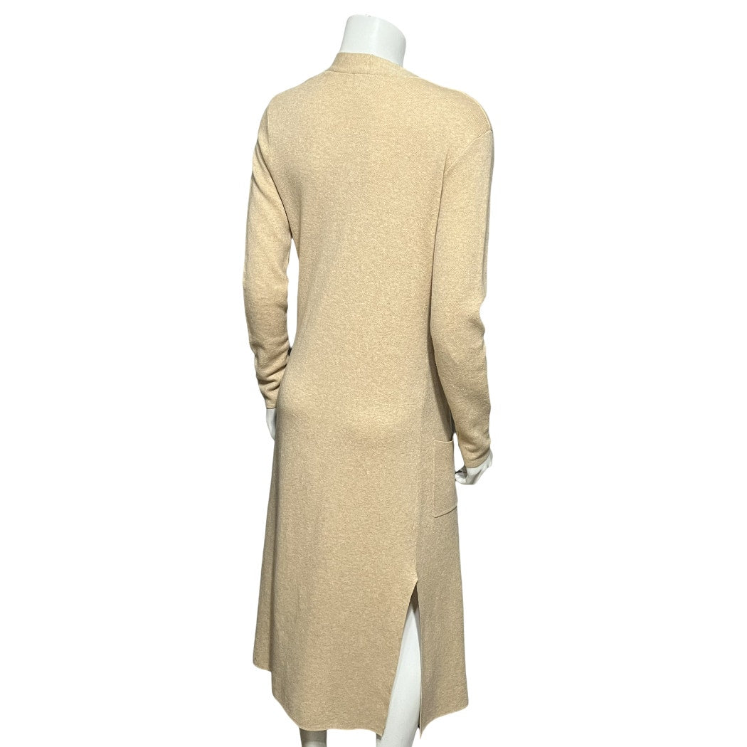 If It Were Me Neutral 100% Cotton Open Front Duster Cardigan Sz-XS