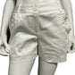 Willi Smith White Cotton Casual Everyday Ruffle Pocket Shorts Sz-4