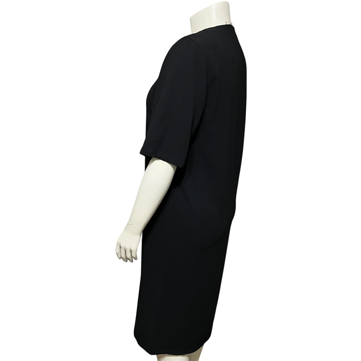 Calvin Klein Women’s Black Shift Dress 100% Wool Career Sz-Medium/Lg