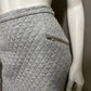 Hinge Gray Quilted Cotton Skirt Sz Medium