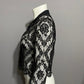 Katherine Harestad Black Allover Lace Collared Blouse Sz-Medium/Large