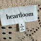 Heartloom Blush 100% Cotton Textured Sweater Vest Sz-Large