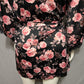 Secret Treasure Black Floral With Lace Robe Sz-XL/1X