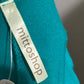 Mittoshop Turquoise Knit Ruffle Collar Casual Vacation Dress Sz-Small