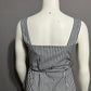 The Royal Standard Gray 100% Cotton Striped Dress Tie Waist Sz-Medium