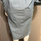 Pia Rucci Vintage 100% Cotton Denim Stripe Midi Dress Sz-14